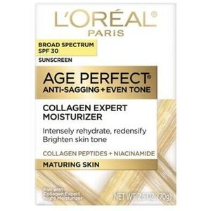 L'Oreal Paris Age Perfect Anti-Sagging Collagen Expert Moisturizer SPF 30 NWT